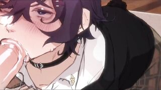 Cute twink giving a blowjob