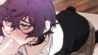 Cute twink giving a blowjob - 2 image