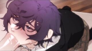 Cute twink giving a blowjob - 8 image