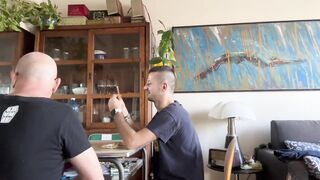 Mature and young lovers have hot morning sex in this hot mature video