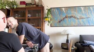 Mature and young lovers have hot morning sex in this hot mature video