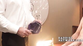 Principal Jerks off his twink student with a hot dildo