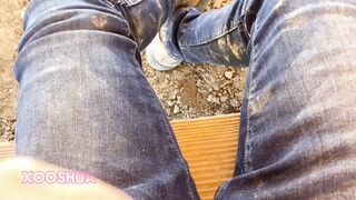 Watch this cute twink cum hard while flashing her body