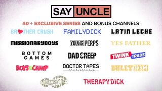 Step Dads and Step Son's Twink Party: Benjamin Blue & Ryan Jacobs Get Inked! - 1 image