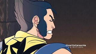 Blue twink gets pounded hard by Wolwerine's massive rod