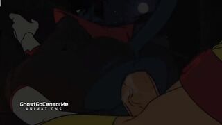 Blue twink gets pounded hard by Wolwerine's massive rod