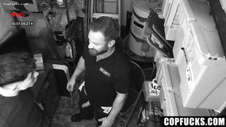 Twink gets caught stealing and begs for mercy from officer Bruce Jones - 2 image