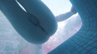 Watch this pale skinned amateur with a hot smooth bum get caught playing in a public jacuzzi and then exposed his hairless ass to the - 12 image