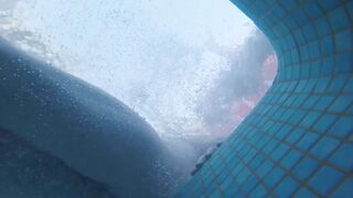 Watch this pale skinned amateur with a hot smooth bum get caught playing in a public jacuzzi and then exposed his hairless ass to the - 15 image