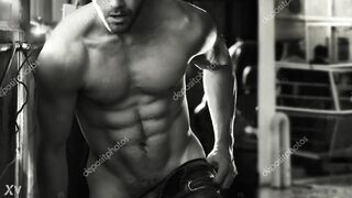 Intense twink scene with a hard cock to match