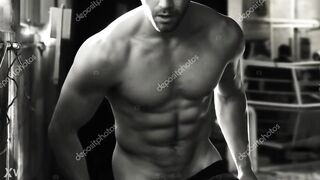 Intense twink scene with a hard cock to match