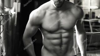 Intense twink scene with a hard cock to match