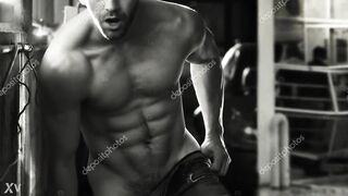 Intense twink scene with a hard cock to match