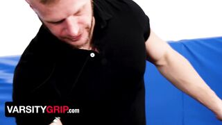 Brian Bonds dominates young Twink wrestler in spandex after practice - Varsity Grip - 3 image