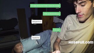 Greedy twink gets plowed by our massive dicks - 2 image