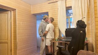 A kinky couple invites their friend to join them in a threesome while their boyfriend is out - 2 image