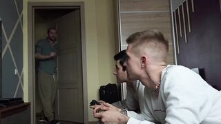 Together with My Stepfather, I Fuck My Console-playing Friends