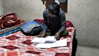 Indian Desi Village Younger College Student and Young Masterji - 1 image