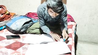 Indian Desi Village Younger College Student and Young Masterji - 3 image