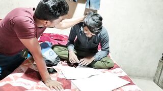 Indian Desi Village Younger College Student and Young Masterji