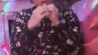 Jon Arteen blows, plays, cuddles, smells, pops tight balloons until bursting jerking off to cumming for Christmas