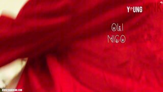 XMAS BDSM With sub twink and fetishist gas mask and spanking