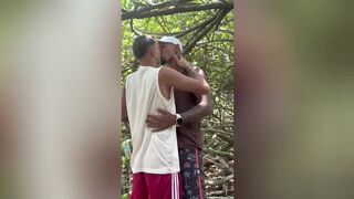 Young guy with a 23cm cock fucks the white twink hard without a condom on the beach. - 2 image