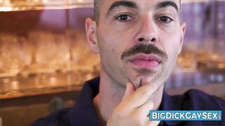 I can't fucking believe it! CUM SHOWERED boy Hugo Dupre vs Andolini XXL enormous Italian dick!! Dupre rides Andolini's massive cock like a true champ! - 2 image