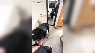 Huge Boobs Hot MILF Anal Play and Blowjob Christmas Eve