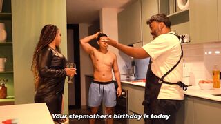 Stepmother ends up fucking her husband's muscular stepson behind his back - 2 image