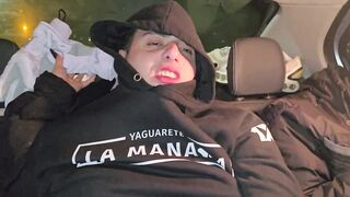 A double blowjob in my friend's car DIRTY MORBID GIRLS