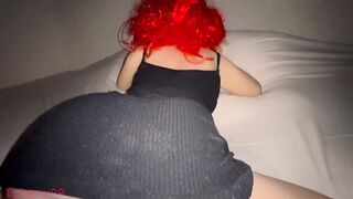 Cum in my ass! Hot young redhead with a perfect ass receiving anal sex. - 2 image