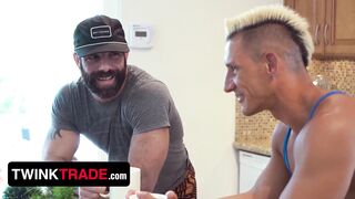 Shocked Stepdads Discover That Their Stepsons Are Not That Innocent Anymore - TwinkTrade Foursome - 6 image