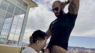 Brazilian Gostoso and Twink at the Terrace