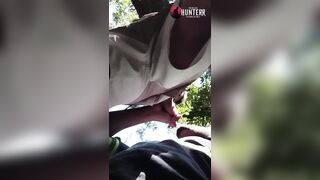 Twink with the pink dick made me suck him in the park and came all over my arm. - 3 image