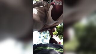 Twink with the pink dick made me suck him in the park and came all over my arm. - 9 image