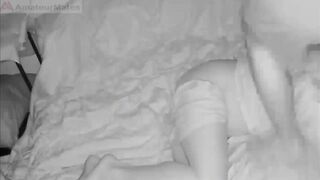 PART 1 - FREE: Spycam caught horny stepson playing with his hammered stepdad, even squirting on him