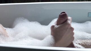 A cute twink sucked his stepdad's dick after a shower. - 3 image