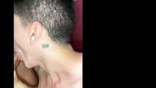 Two black cocks fucking sweet twink - 8 image