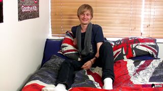 HomoEmo: Blond Emo Twink Brent Daleys Cock Is Ready For The Camera Fun