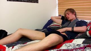 HomoEmo: Blond Emo Twink Brent Daleys Cock Is Ready For The Camera Fun