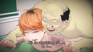 Watch as straight dude gets dominated by ugly anime doctor and receives a messy creampie