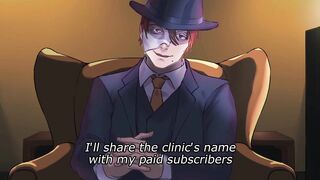 Watch as straight dude gets dominated by ugly anime doctor and receives a messy creampie