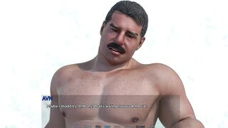 May Love's stepdaddy gives her a sloppy BJ in steamy shower & gets a huge cum load