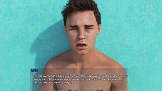 May Love's stepdaddy gives her a sloppy BJ in steamy shower & gets a huge cum load