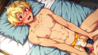 Watch Asian Jock Yaoi and Leo Mendez in uncensored Japanese anime game and cosplay video - 11 image