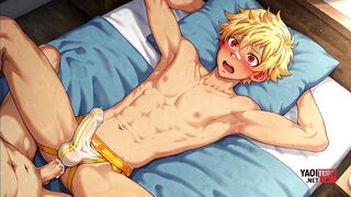 Watch Asian Jock Yaoi and Leo Mendez in uncensored Japanese anime game and cosplay video