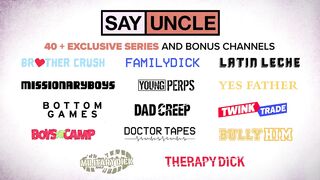 Stepson Zacc & his stepdad Greg spank and dominate in hot step-daddy-son action