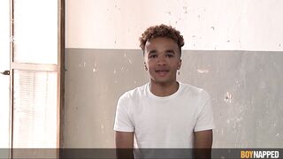 Master Dom's Twink Slave gets a taste of his creamy load in Boynapp-ed: Master Dom Totally Used His Sub Part 3