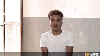 Master Dom's Twink Slave gets a taste of his creamy load in Boynapp-ed: Master Dom Totally Used His Sub Part 3